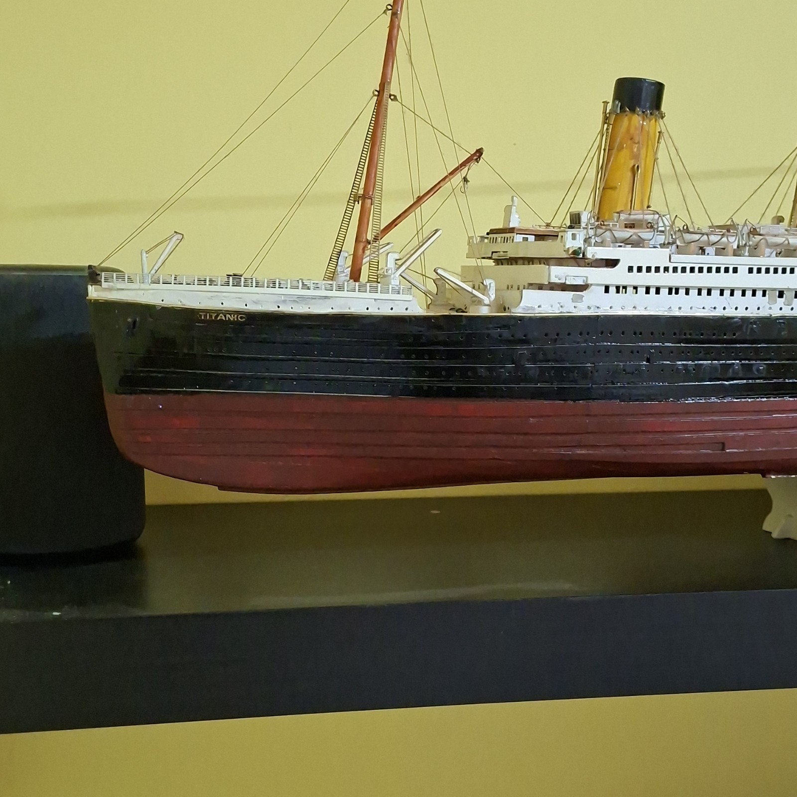 Modello statico nave/trasatlantico Titanic Interamente Fatto A Mano foto 4
