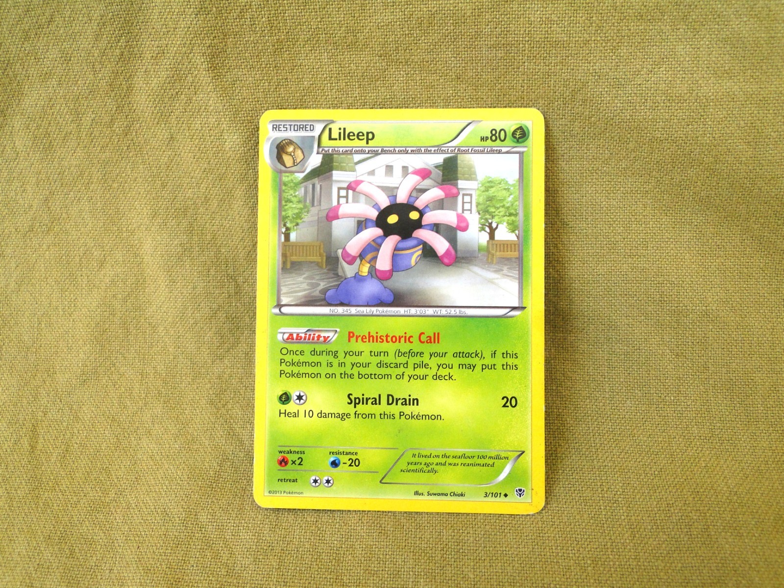 Pokemon Trading Card - Plasma Blast: Lileep 3/101