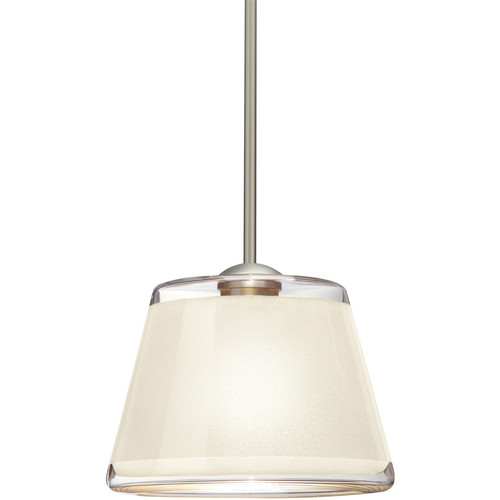 Besa Lighting 1TT-PIC9WH-LED-SN Pica 9 Pendant Satin Nickel