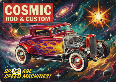 Mockup Magazine Cover For Hot Rod Enthusiast Man Cave Etc A4 210gsm Gloss Paper