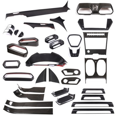 Real Dry Carbon Fiber Interior Trim Cover Set Fits LAMBORGHINI URUS 2018-2024