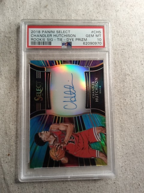 2018 PANINI SELECT CHANDLER HUTCHISON MT 10 ROOKIE SIG