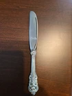 Wallace Grande Baroque Sterling Handle Butter Spreader/Knife  6 3/4"