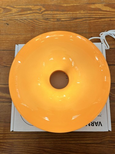 IKEA VARMBLIXT LED Table/Wall Donut Lamp Orange Glass/Round Sabine Marcelis NEW!