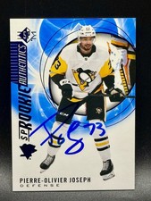 2020-21 SP Blue #107 Pierre Oliver Joseph Rookie RC SIGNED IP AUTO