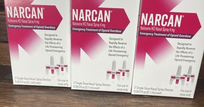 narcan (3 boxes) each box has two units