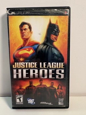 Justice League Heroes Sony PlayStation Portable PSP Game Box Booklet Complete