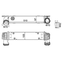 Hart LadeluftküHler FüR BMW 3Er Touring E91 320D 318I E90 320I E93 325I