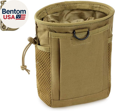 Tactical Molle Dump Pouch, Magazine Recovery Pouch Drastring Ammo Bag Belt Utili