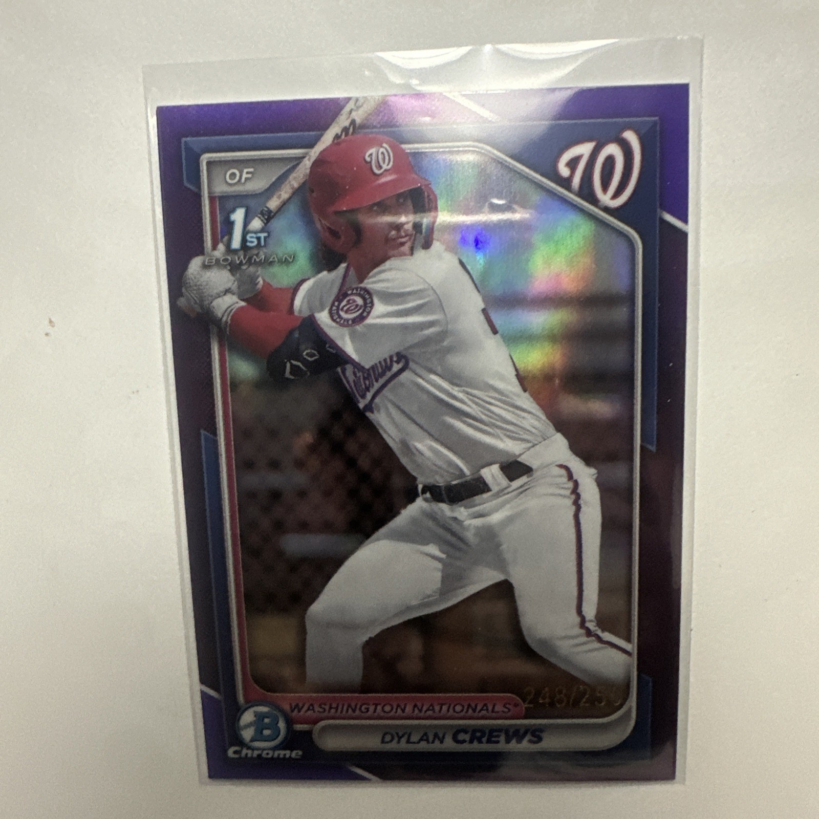 Dylan Crews 2024 Bowman Purple /250  #BP-23 Washington Nationals