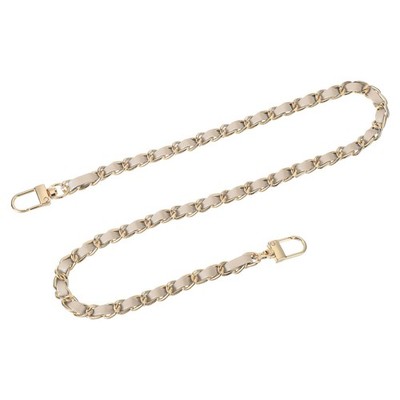 24\'' Bag Chain with Shoulder Buckles (Beige + Gold)