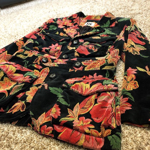 I.S Corduroy Jacket Floral Pattern Issey Miyake Tsumori Chisato - Picture 7 of 16