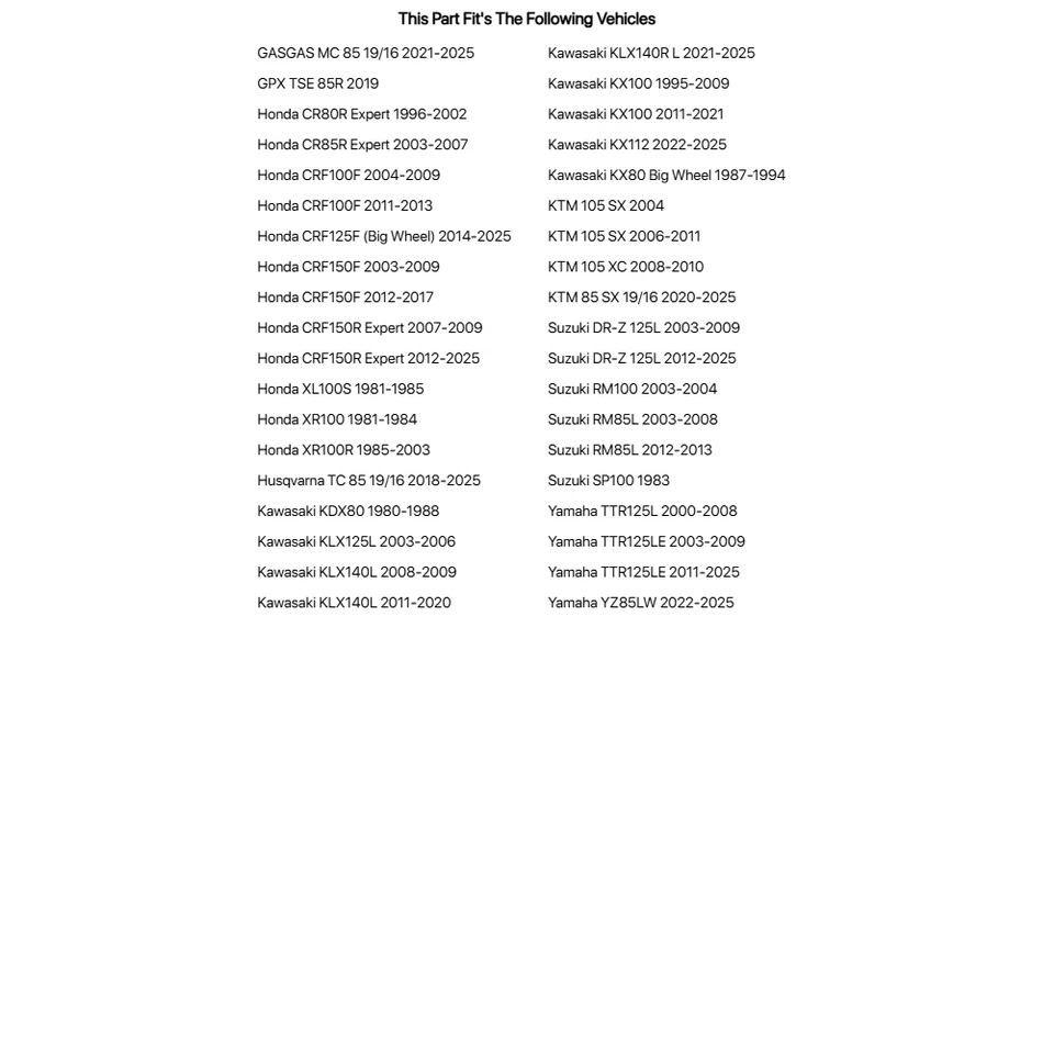 Bridgestone Standard Motorcycle Tube 90/100x16 For KAWASAKI KLX125L 2003-2006 Foto 4 de 4