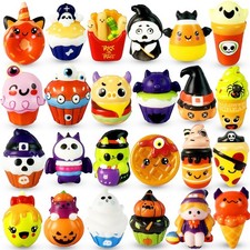 24PCS Halloween Squishies Toys for Kids,Slow Rising Stress Toys,Halloween Tri...