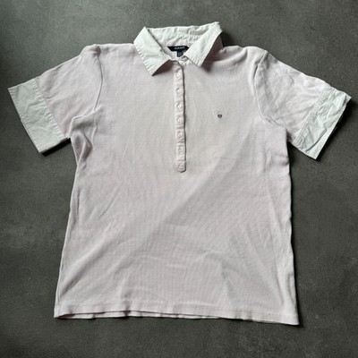 Gant Polo T-Shirt Knöpfe Damen Gr. XXL Pink Edel Elegant Somer Urlaub 