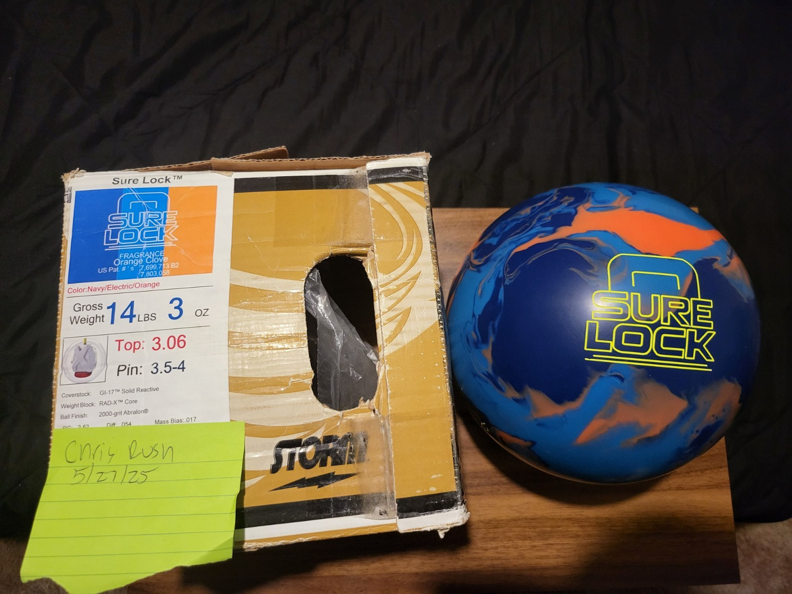 Storm Sure Lock 14 lb Bowling Ball NEW IN BOX