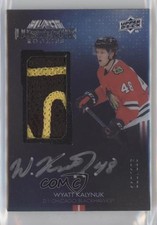 2021 SPx UD Black Lustrous Rookie 110/125 Wyatt Kalynuk #LRPA-WK Patch Auto 0f5t
