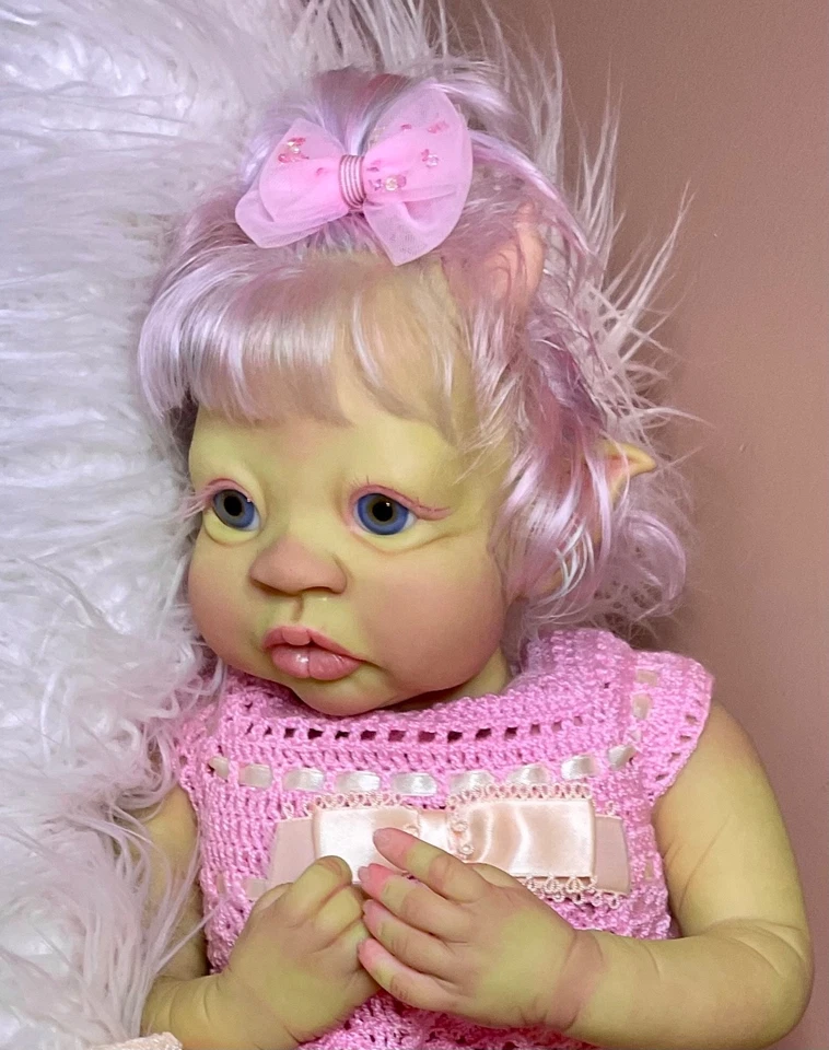 23” SUELA Benedict ogre muñeca renacida fantasía KIT con certificado de autenticidad muñeca no terminada Foto 3 de 4