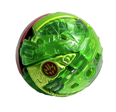 Bakugan Sharktar Platinum B800 True Metal Green Ventus Evolutions Toy