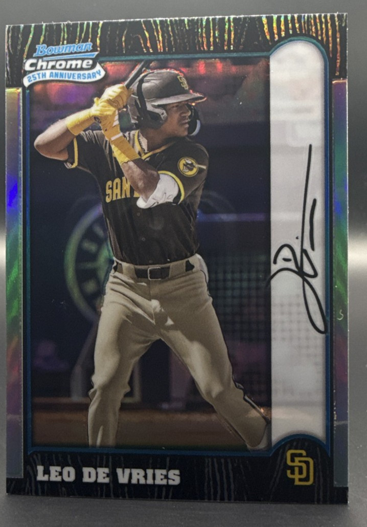 2024 Bowman Chrome - 1999 Bowman Chrome 25th Anniversary Leo De Vries
