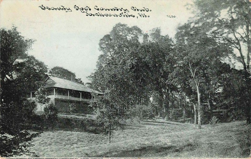 C U Williams Photoette Postcard 7234 Beauty Spot Country Club Jacksonville IL