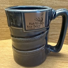 Vtg XL Blue Jean Coffee Tea Mug Denim Made In USA Kick up Some Sales Tucson 1997