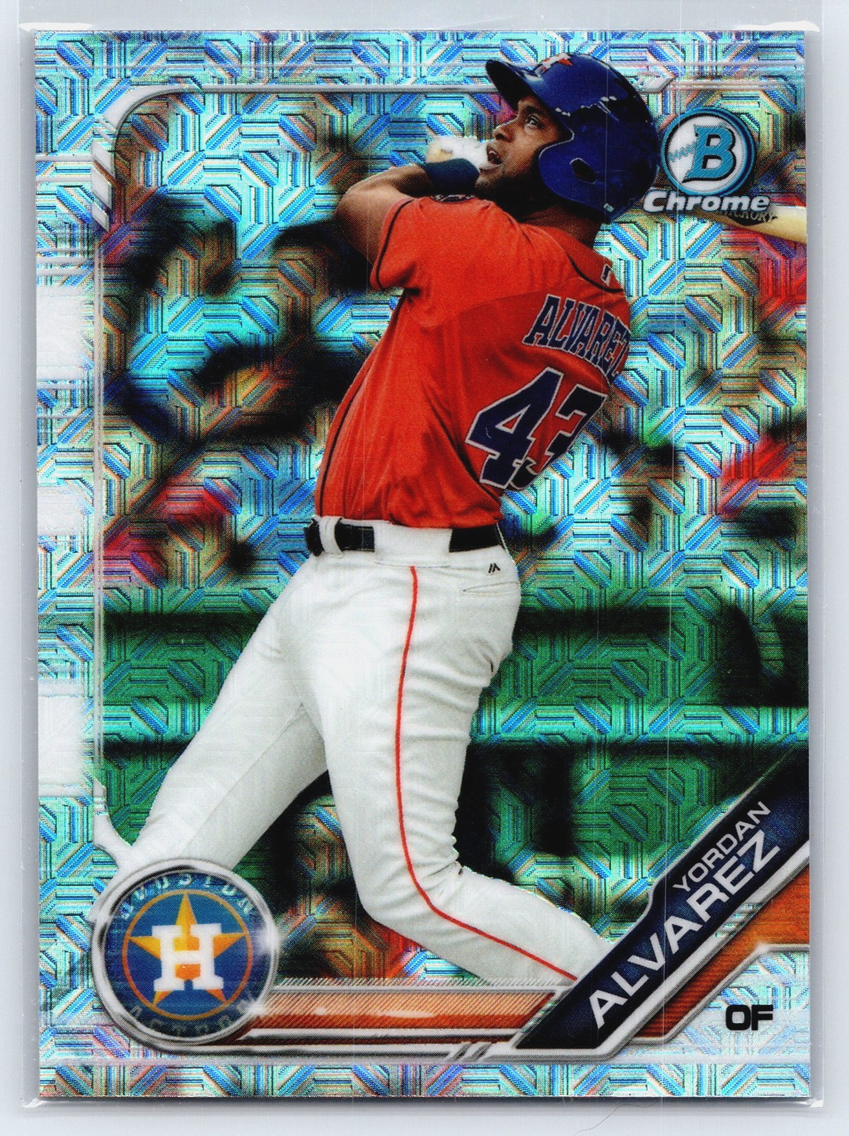 2019 Bowman #BCP-123 Yordan Alvarez Chrome Prospects Mojo Refractors