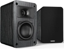 Passive Bookshelf Speakers, 2-Way Passive Speakers, 3.5" Woofer & Silk Horn T...