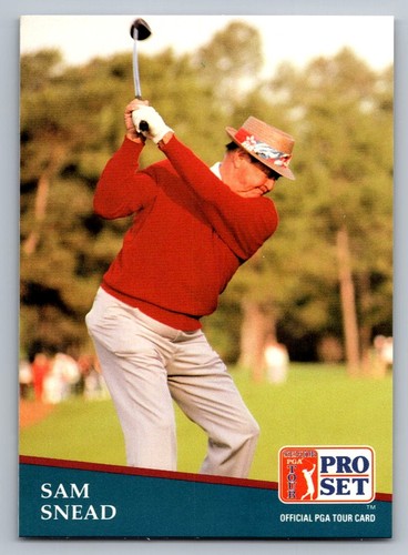 Sam Snead #235 — 1991 golf card