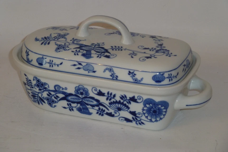 Zwiebelmuster Backform Klein 1,2L Original Bohemia Porzellan aus DUBI - Bild 3 von 4