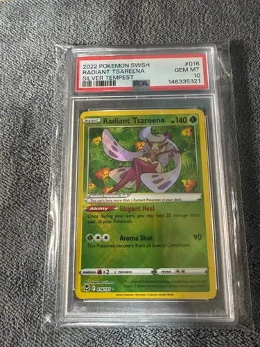 Pokemon 2022 Radiant Tsareena 016/195 Silver Tempest GEM MINT PSA 10