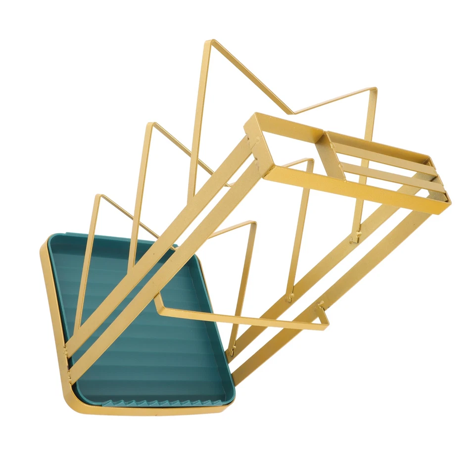 (Golden) 3 Tier -Pot -Deckelhalter Mit Abnehmbarem Abflussschale Für - Bild 4 von 4