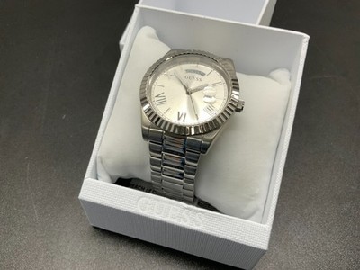 GUESS CONNOISSEUR GW0265G6 SILVER MENS QUARTZ WATCH NEW IN BOX
