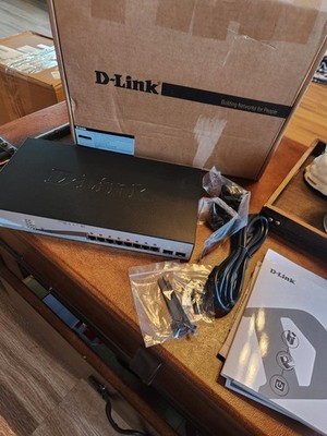 NEW D-Link DGS-1210-10MP 10-PORT GIGABIT SMART MANAGED RACKMOUNT PoE+ SWITCH