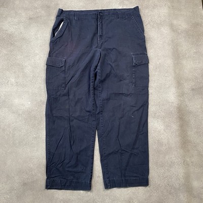 Basic Editions Cargohose Herren 42'' Vintage Straight Workwear Hose, Navy