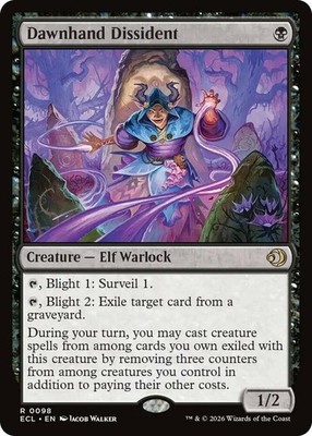 1x Dawnhand Dissident - Foil NM-Mint, English Lorwyn Eclipsed MTG Magic