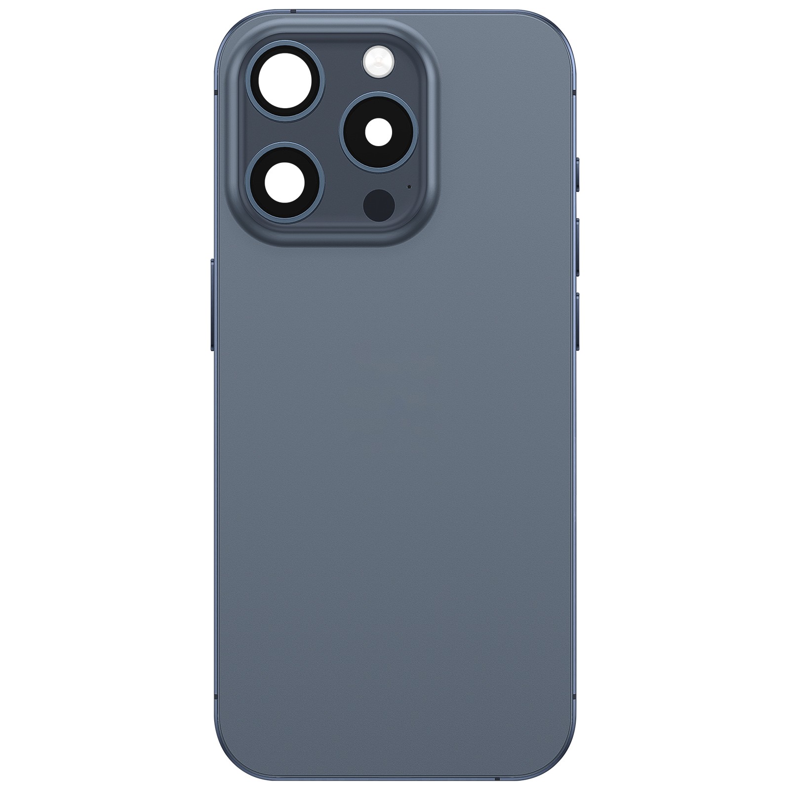 Châssis avec cache batterie pour iPhone 15 Pro et module pré-assemblé en titane naturel