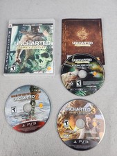 Uncharted PS3 Lot (1 Drake’s Fortune CIB, 2 GOTY, 3 Drake’s Deception) Tested