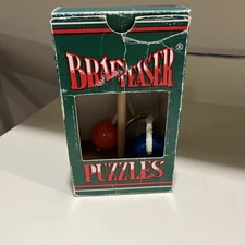 Vintage Wood Toy, Brain Teaser Puzzles Game by Channel Crafts, 