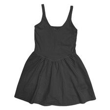 Spalding Womens Lightweight V-Neck Stretch Fit Active Mini Dress (Black, XL)