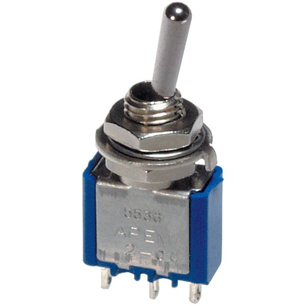 APEM Toggle Switch SPDT On-Off-On 250V 3A