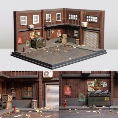 Diorama 1:64 Modellauto-display Garage Straßenparkplatz-Modell Repair Workshop