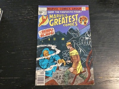 Marvels Greatest Comics 72 1977 Newsstand Edition Stan Lee Kirby Fantastic Four