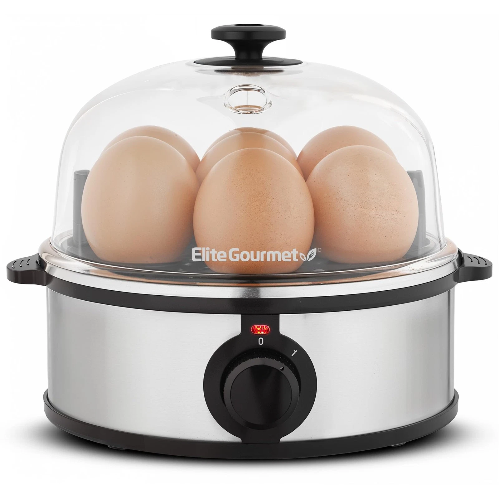 Elite Gourmet EGC724SS Easy Electric Poacher, Omelet 7 Egg, Stainless Steel