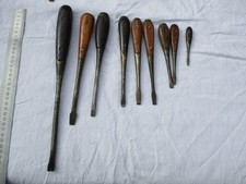 COLLECTION OUTILS ANCIENS LOT DE 9 ANCIENS TOURNEVIS U.S VINTAGE SCREWDRIVER