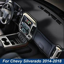 For Chevrolet Silverado Car Dash Cover Dashboard Mat Anti-UV Anti-Slip 2014-2018