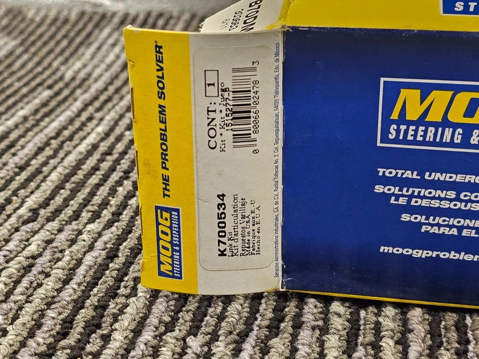 Conjunto de eslabones de barra estabilizadora delantera Moog K700534 para Buick Gran Sport 1965-1966 Foto 4 de 4