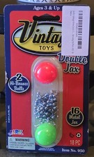 Vintage Metal Jacks Game Set With Bouncy Balls Classic Retro Toy Gift Set New US