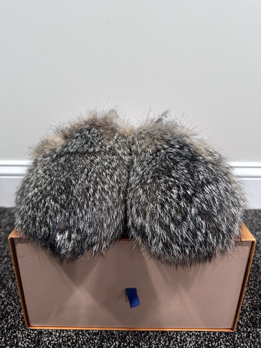 Louis Vuitton Dyed Fox Fur LV Easy Mules 2021 Slip Ons | eBay