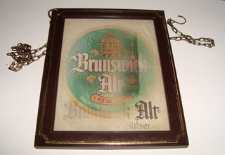 Zapfhahnschild der Brauerei Brunswik alt